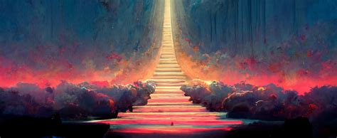 Road To Heaven With Beautiful Colors