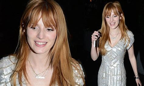 Bella Thorne Looks Older Than Her Years In Silver Sequin Mini Dress