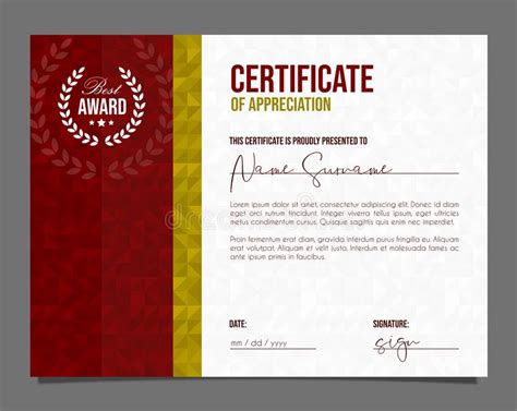 Certificado Profesional Diploma De La Plantilla Con El Fondo De Lujo Y