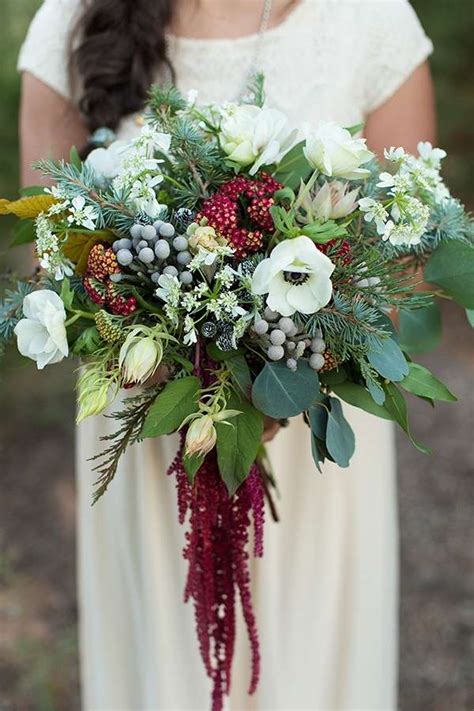 Winter Wedding Inspiration Burgundy Blooms Enchanted Florist