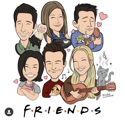 Insta Friendsreturns Ilustração De Amigos Tv Friends Chandler Bing