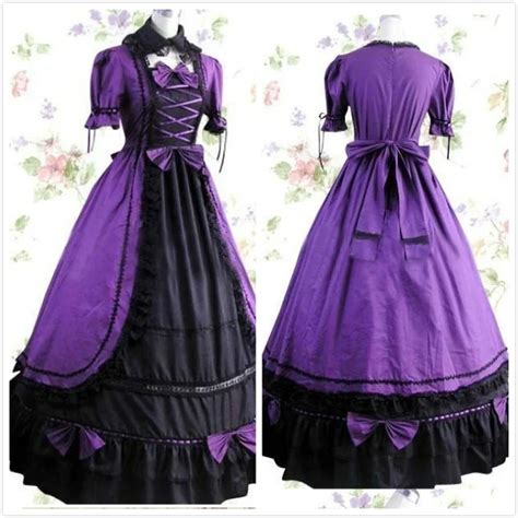 Gothic Lolita Pink Ruffles Dress Bow Cosplay Victorian Anime Long Party