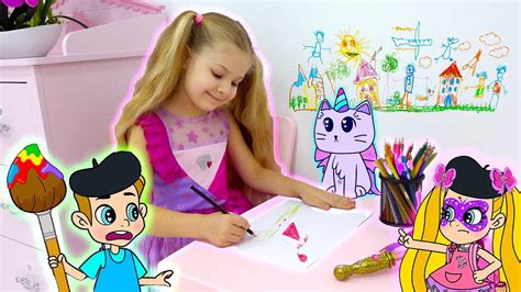 Diana And Roma Fun Cartoons To Learn Colors Youtube
