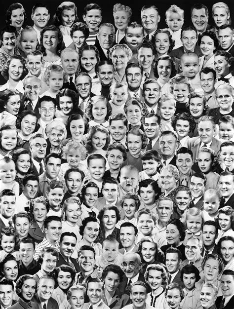1950s Montage Of Faces Of All Ages Posters And Prints By Corbis