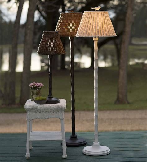 Waterproof Outdoor Wicker Lamp Outdoor Lamps And Lighting Deck