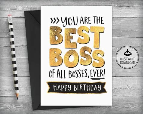 Free Printable Birthday Cards For Boss Birthdaybuzz