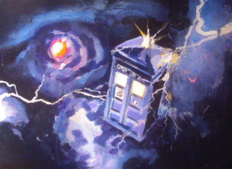 Tardis In Space Painting By Paul Mitchell