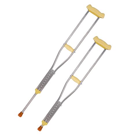 Comfortable Adjustable Aluminum Underarm Crutches Axillary Crutches