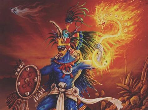 Dioses Aztecas Ilustraci N Huitzilopochtli Azteca Descargar Png Svg