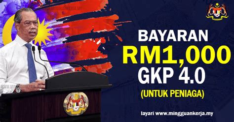 Pemerintah akan memberikan bantuan hibah uang tunai langsung senilai rp 2,4 juta ke pelaku usaha mikro yang akan dimulai pada tanggal 17 agustus 2020. PEMULIH: Bayaran GKP 4.0 RM1,000 Bermula September & November