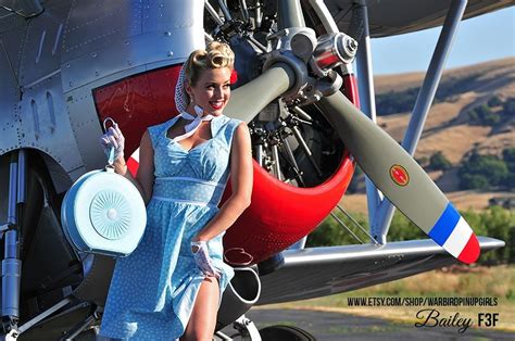 Bailey Closeup With The F3f Warbird Pinup Girls