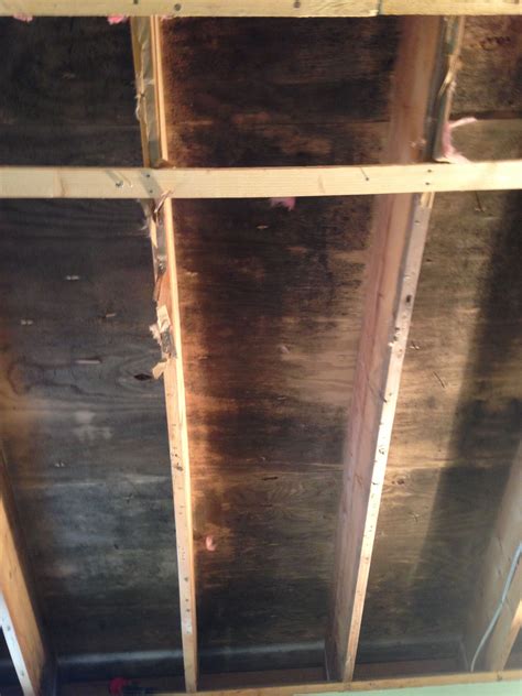 Mould on a ceiling and walls nine out of ten times is due to the lack of air movement in the room mold is tough. Mold in ceiling before | Molding, Restoration services ...