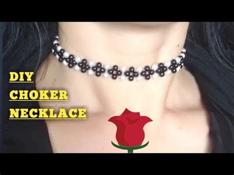 Diy Beaded Choker Necklace Jewelry Making Jocelyn Diy Creations