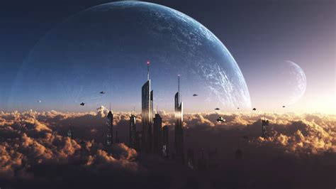 Sci Fi City Wallpapers Wallpapersafari