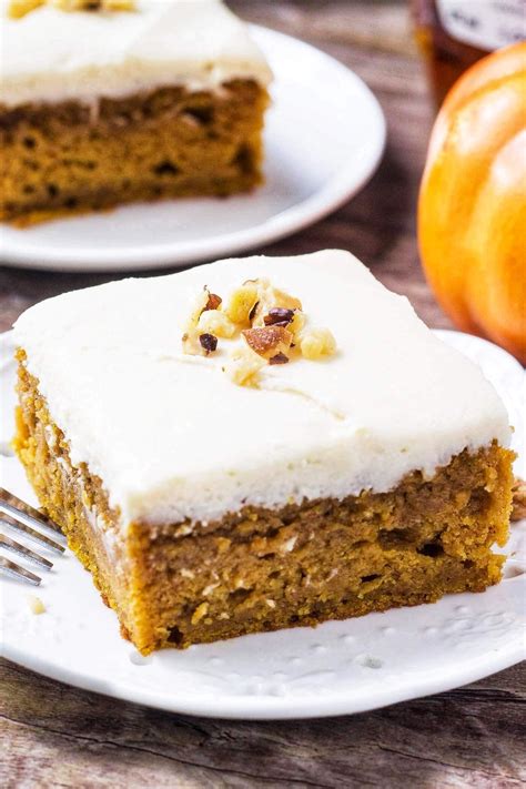 Pumpkin Cake With Maple Frosting Oh Sweet Basil Recipe