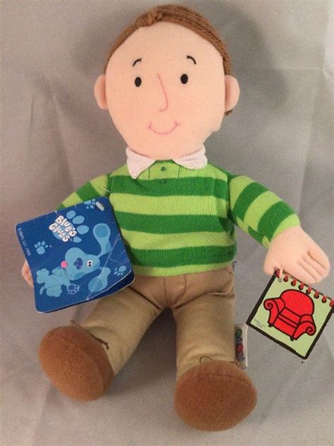 Vintage Eden Blues Clues Steve Plush Doll 12 With Notebook Nwt