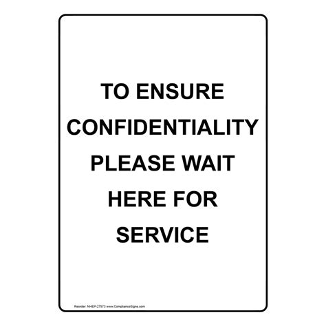 Portrait To Ensure Confidentiality Please Wait Sign Nhep 27573