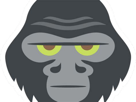Cartoon Gorilla Face Clipart Large Size Png Image Pikpng