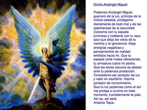 Oración Al Arcángel Miguel Oraciones Religiosas Arcangel Miguel