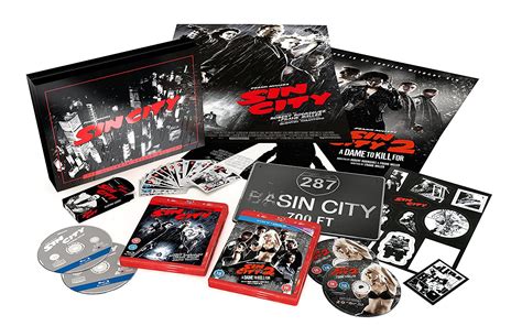 Sin City Deluxe Boxset Zavvi Exclusive Uk Hi Def Ninja Pop
