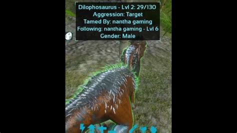 Dilophosaurus Taming Ark Survival Evolved Mobile Youtube