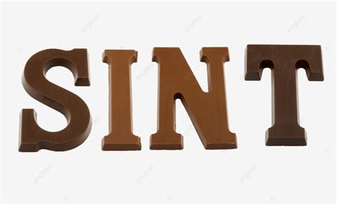 Palabra Sint En Letras De Chocolate Dulces Png Pa Ses Bajos Pieten Zwarte Png Imagen Para