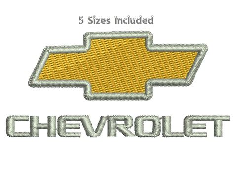 Chevrolet Chevy Car Logo Digitized Filled Embroidery Design Digital
