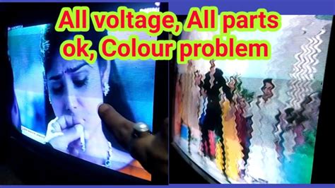 Crt Tv Colour Section Ok But Colour Problem 🤔🤔 All Parts Ok All Voltage Ok Youtube
