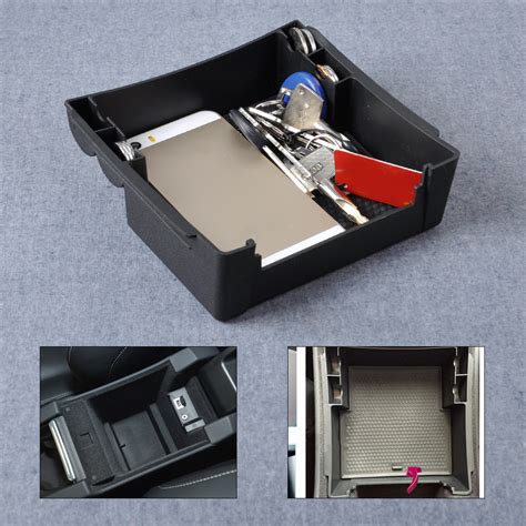 Black Car Glove Box Armrest Box Storage Box Secondary Storage For Volvo