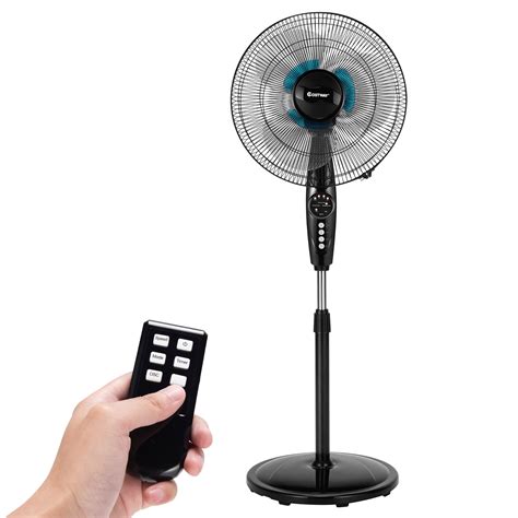 16 Adjustable Oscillating Pedestal Fan Remote Control Walmart Canada