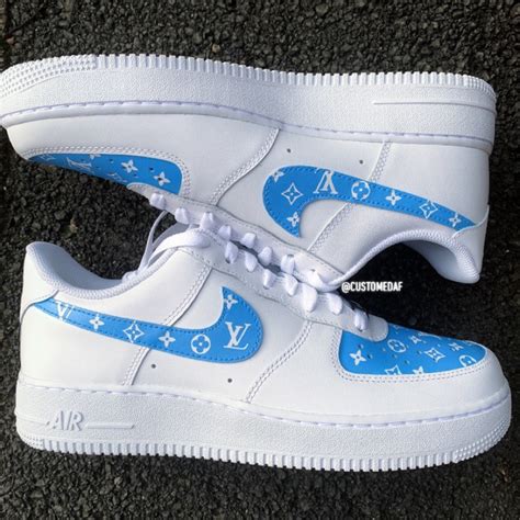 Amazing high quality hand painted customs! Shop Blue Louis Vuitton Air Force 1 | THE CUSTOM MOVEMENT