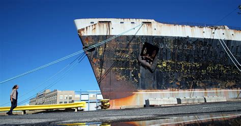 Voices Ss United States Once Fastest Liner Afloat Faces Scrappers Torch