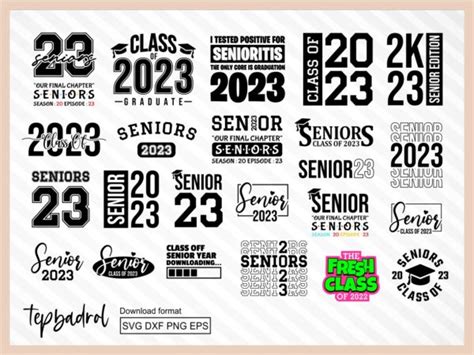 Senior 2023 Class Of 2023 Svg Bundle Cricut Cut File