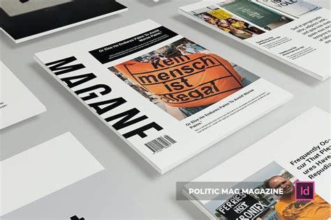 Politic Mag Magazine Template Design Template Place