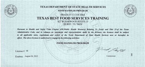 Study at your own pace and learn the fundamentals of managing in the food industry. Texas DSHS License - Texas Best Food Services Training