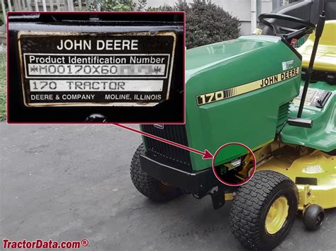 John Deere 170 Tractor Information