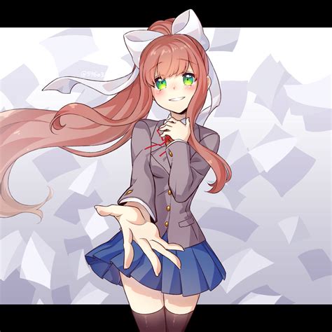 Monika Doki Doki Literature Club Image By Nanなん 2675686