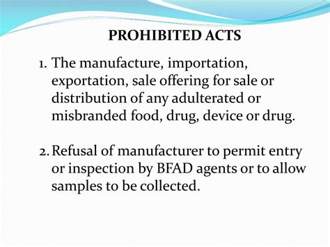 Limitations of 1938,food drugand cosmetic act includes it did not included drugs which were previously marketed. drugs had to be proven. PPT - CONSUMER ACT OF THE PHILIPPINES RELATING TO FOOD ...