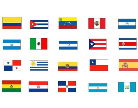 Flags Of Spanish Speaking Countries Printables Printable Templates