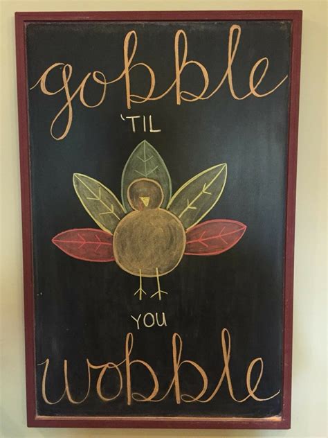 20 easy thanksgiving chalk art