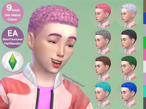 The Sims Resource Kid Shorttextured Hair Recolor