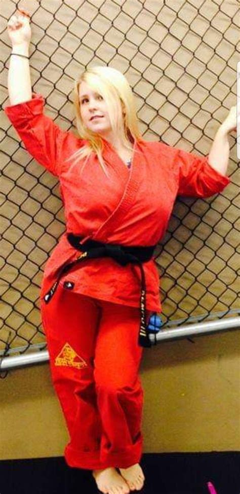 Blonde Blackbelt Beauty Martial Arts Women Martial Arts Girl