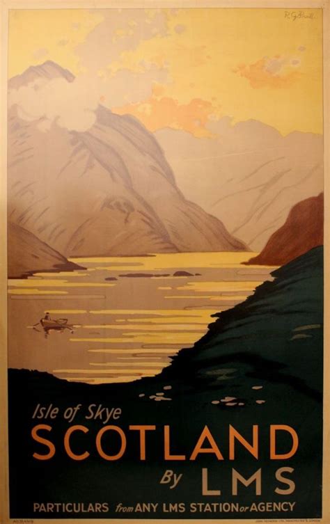Scotland Isle Of Skye Travel Poster Lms 193317 Vintage Travel
