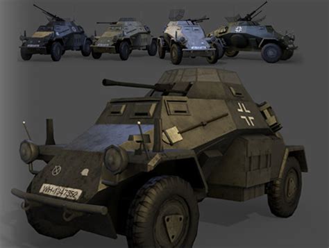 Ww2 German Armoured Car 3d 車両 Unity Asset Store