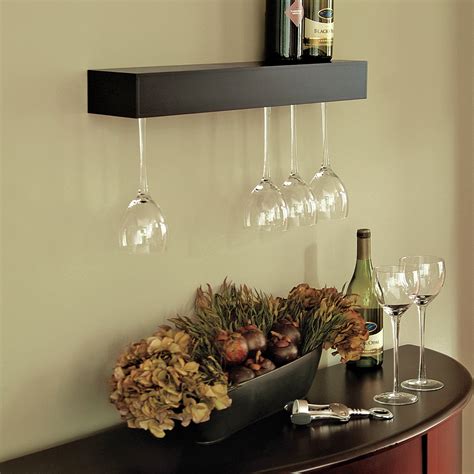 Cool Wall Mounted Wine Glass Holder Homesfeed