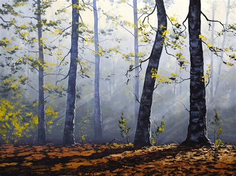 Autumn Forest Trees Landscape Painting 2021 Oil Painting By Graham