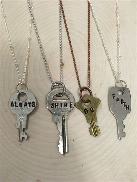 Stamped Key Necklaces • Giving Keys • Etsyme2qkd1j2