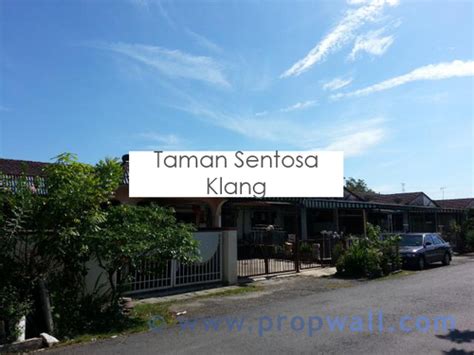 It is a mixed commercial and residential area whereby the commercial area gets pretty busy during daytime. House For Sale at Taman Sentosa, Klang For RM 128,000.00 ...