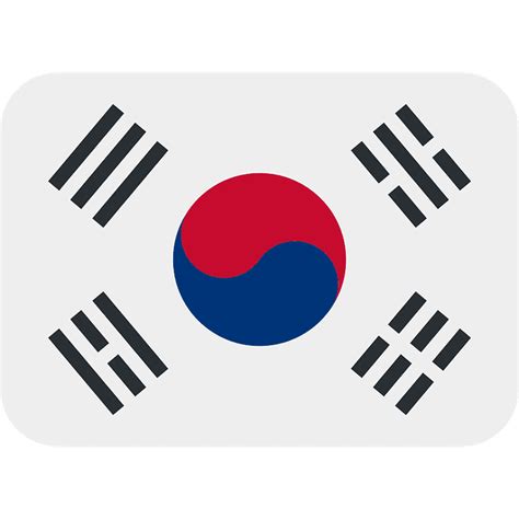 Corea del Sur Bandera clipart. Dibujos animados descargar gratis png image