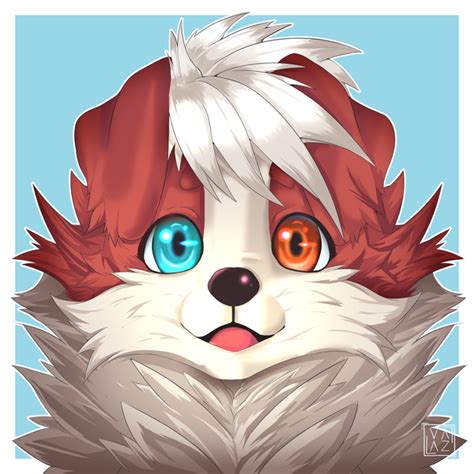Full Color Furry Icon Headshot Artistsandclients